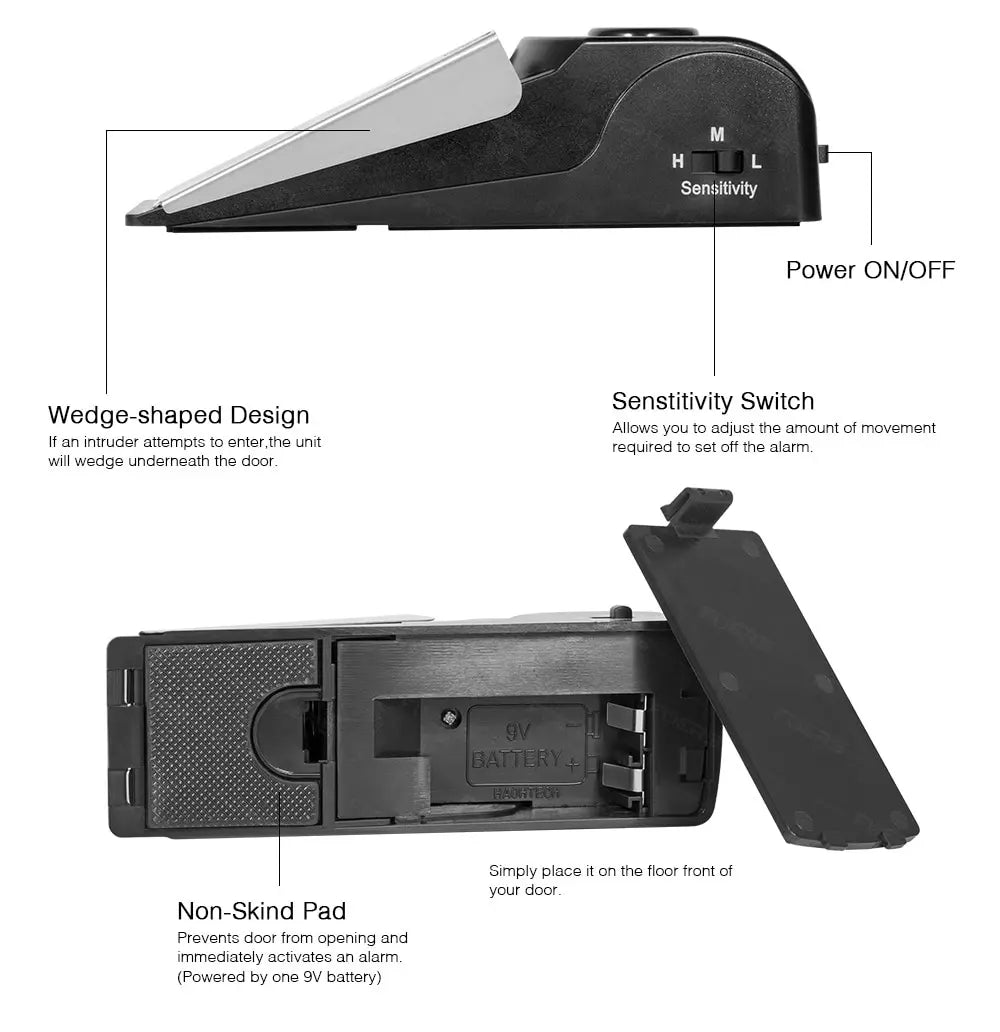 Wireless Door Stop Alarm System