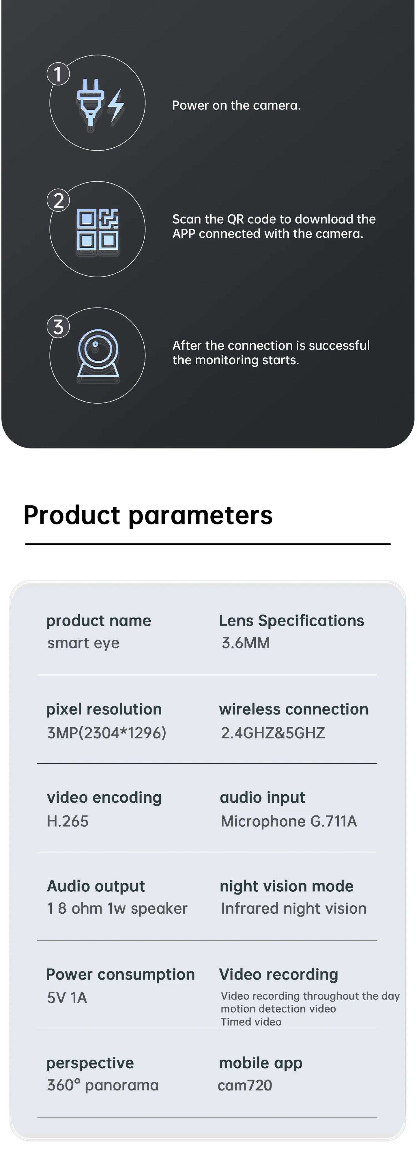5MP WiFi Indoor Smart Camera
