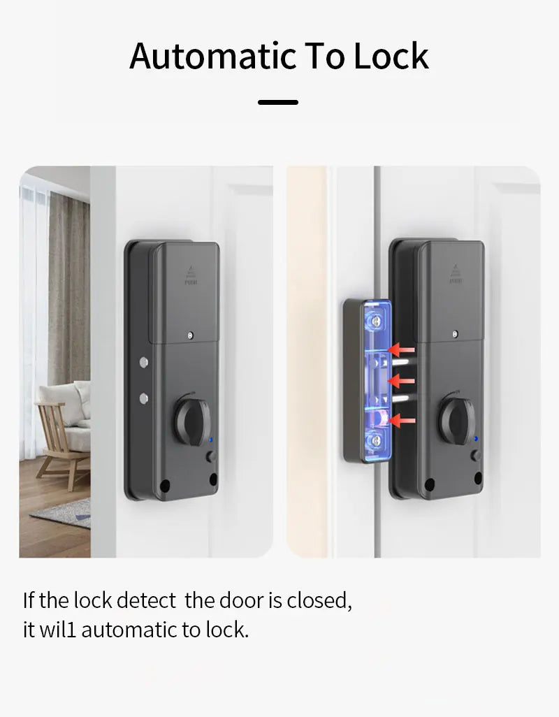 No-Drilling Smart Bluetooth Lock