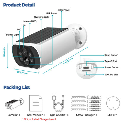 Wireless Solar Security Camera