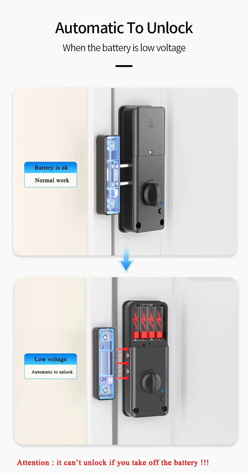 No-Drilling Smart Bluetooth Lock