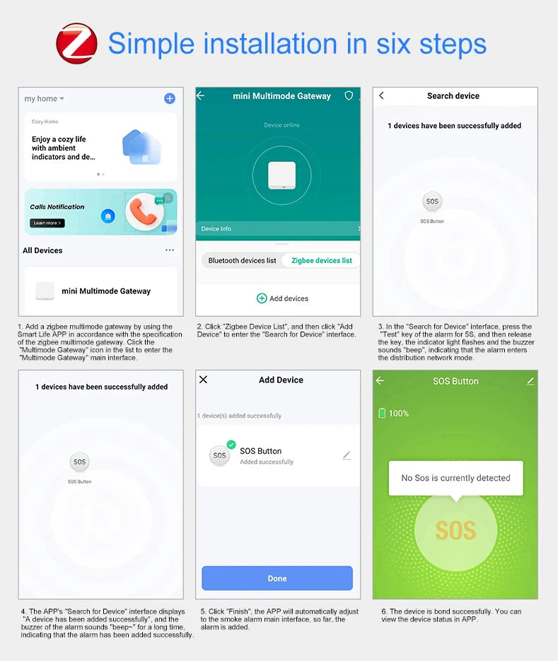 Wireless SOS Emergency Call Button