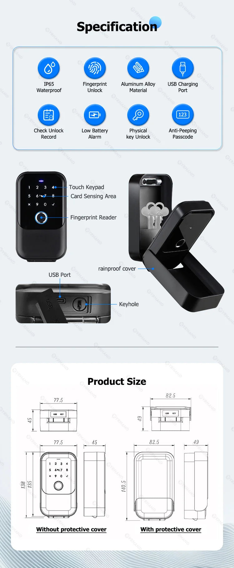 Wireless Electronic Key Safe