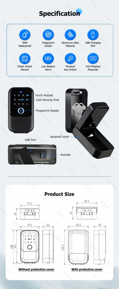 Wireless Electronic Key Safe