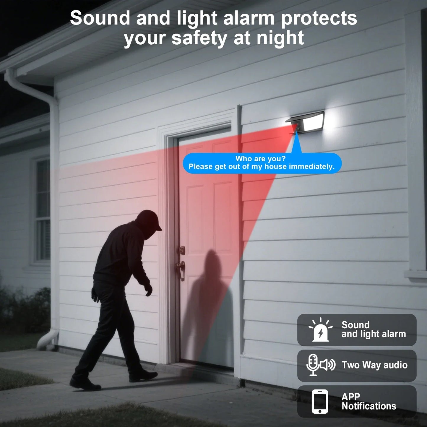 Two-Way Audio & Human Detection Security Camera