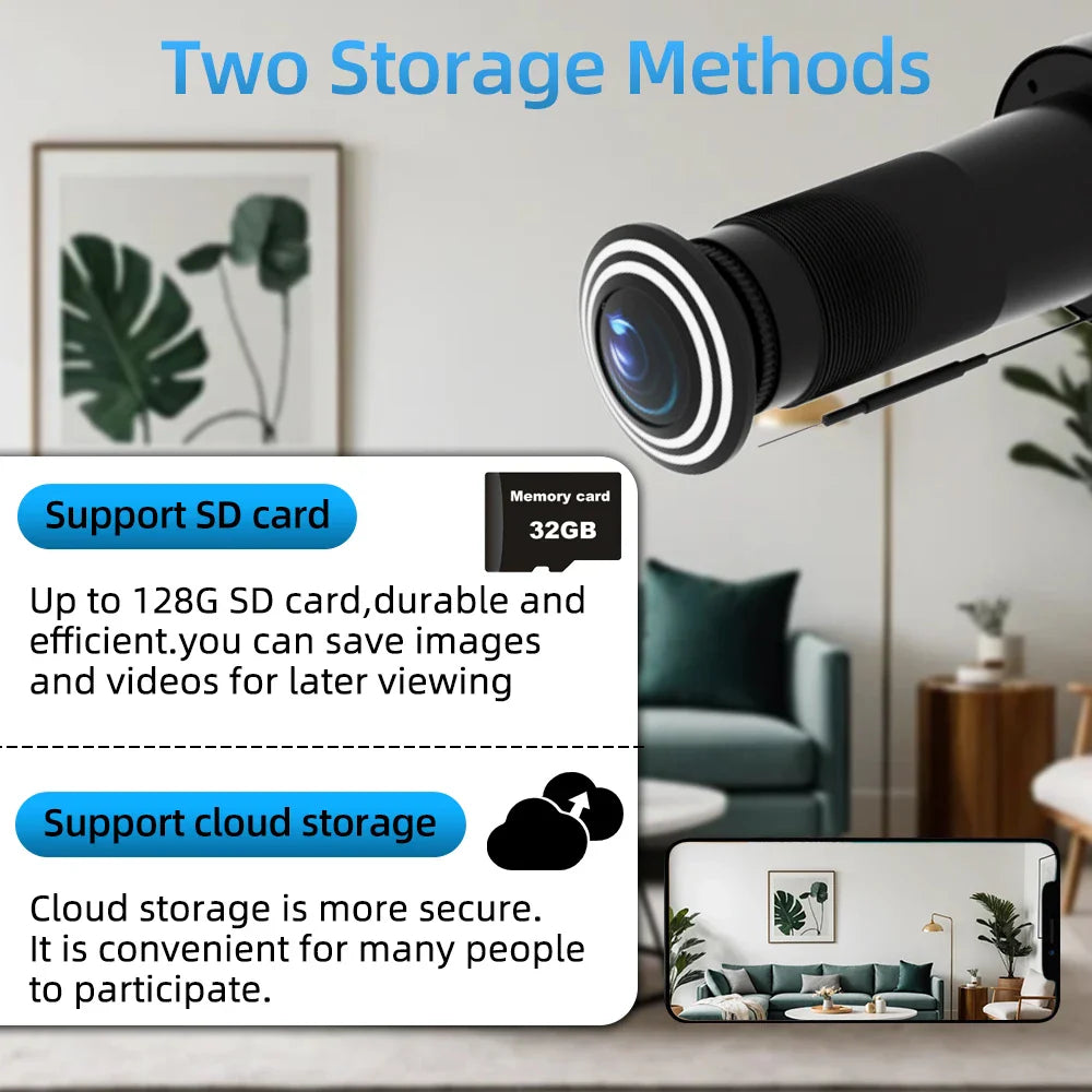 HD Peephole WiFi Camera – Smart Door Viewer