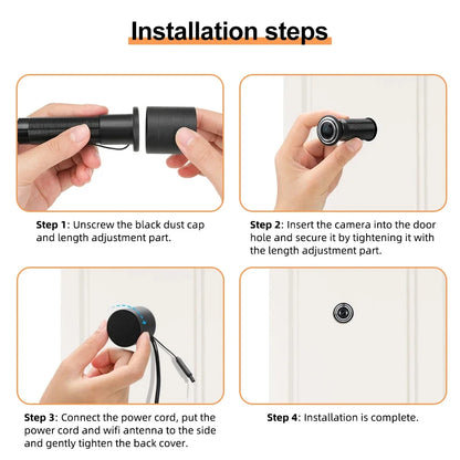 HD Peephole WiFi Camera – Smart Door Viewer