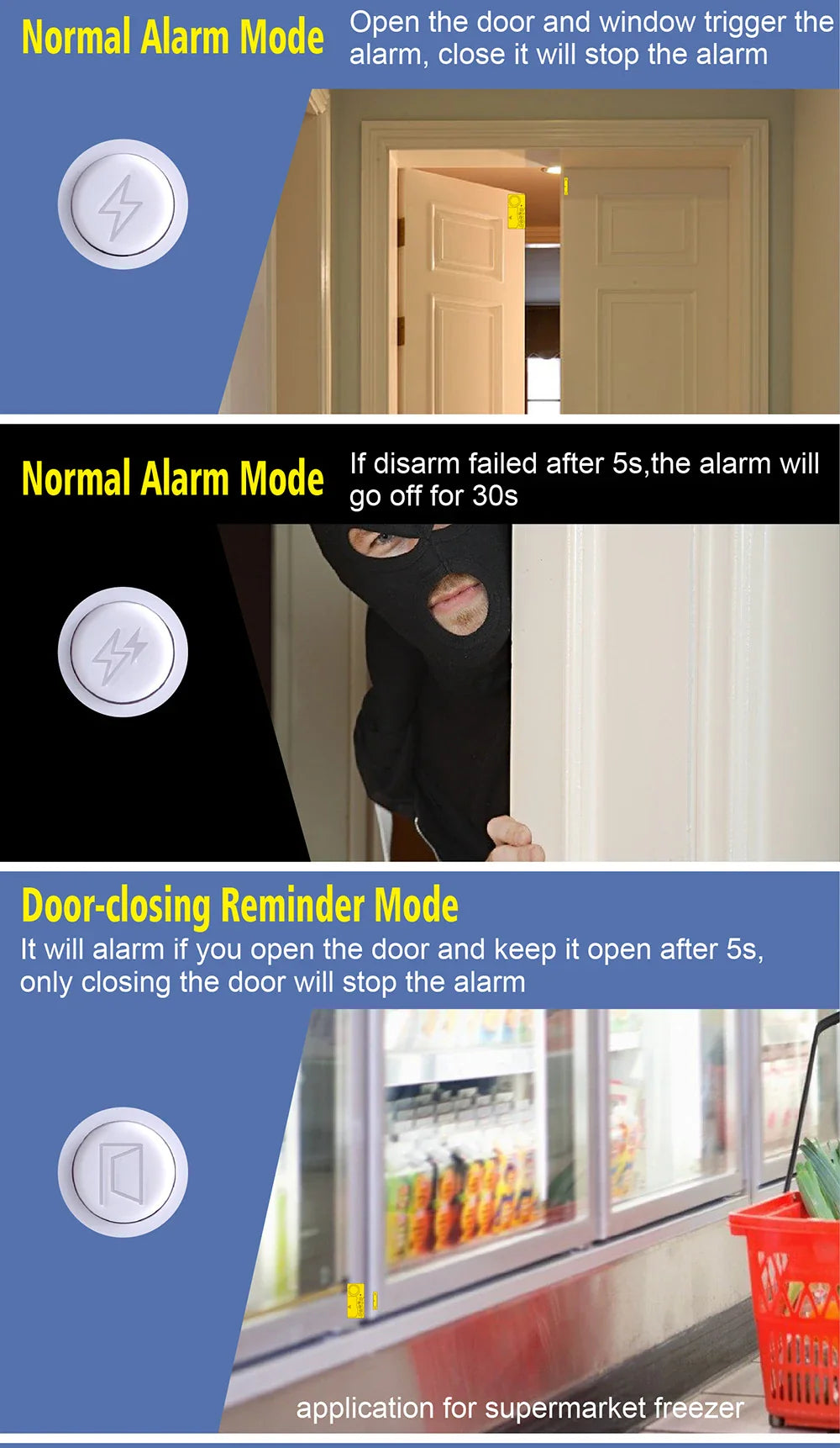 Door & Window Wireless Burglar Alarm