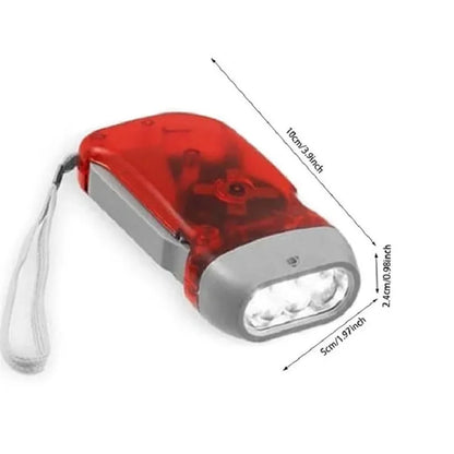Hand Crank Dynamo Flashlight