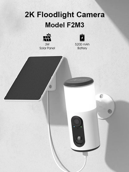 Solar Floodlight WiFi Camera HD Night Vision