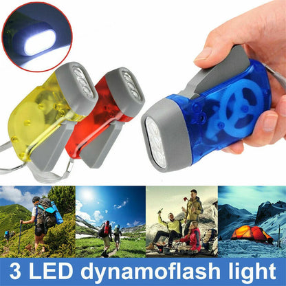 Hand Crank Dynamo Flashlight