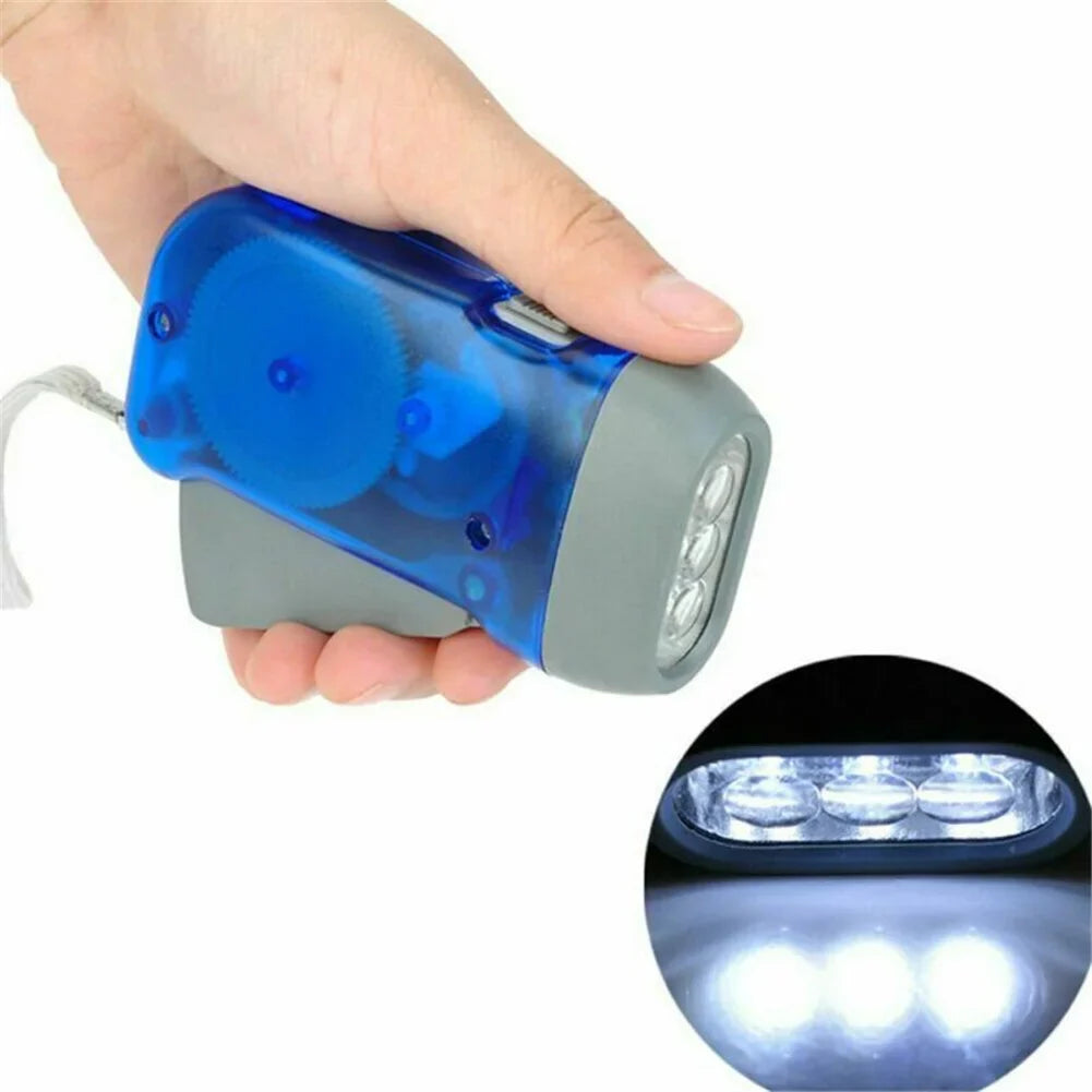 Hand Crank Dynamo Flashlight