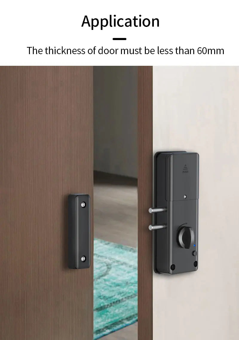 No-Drilling Smart Bluetooth Lock