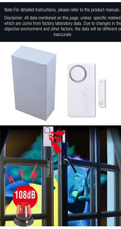 Door & Window Wireless Burglar Alarm