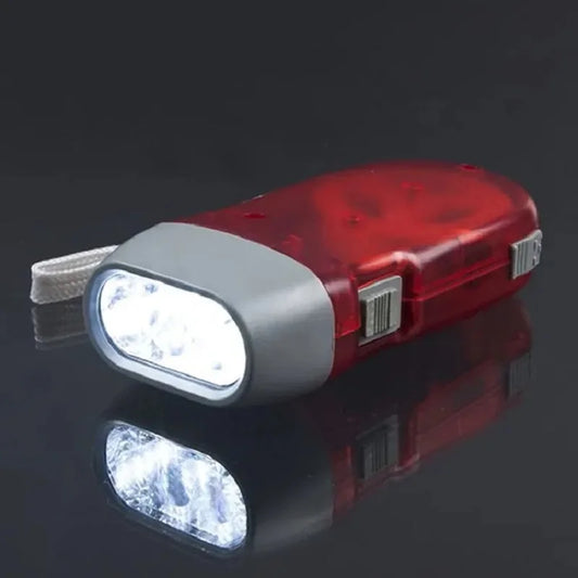 Hand Crank Dynamo Flashlight
