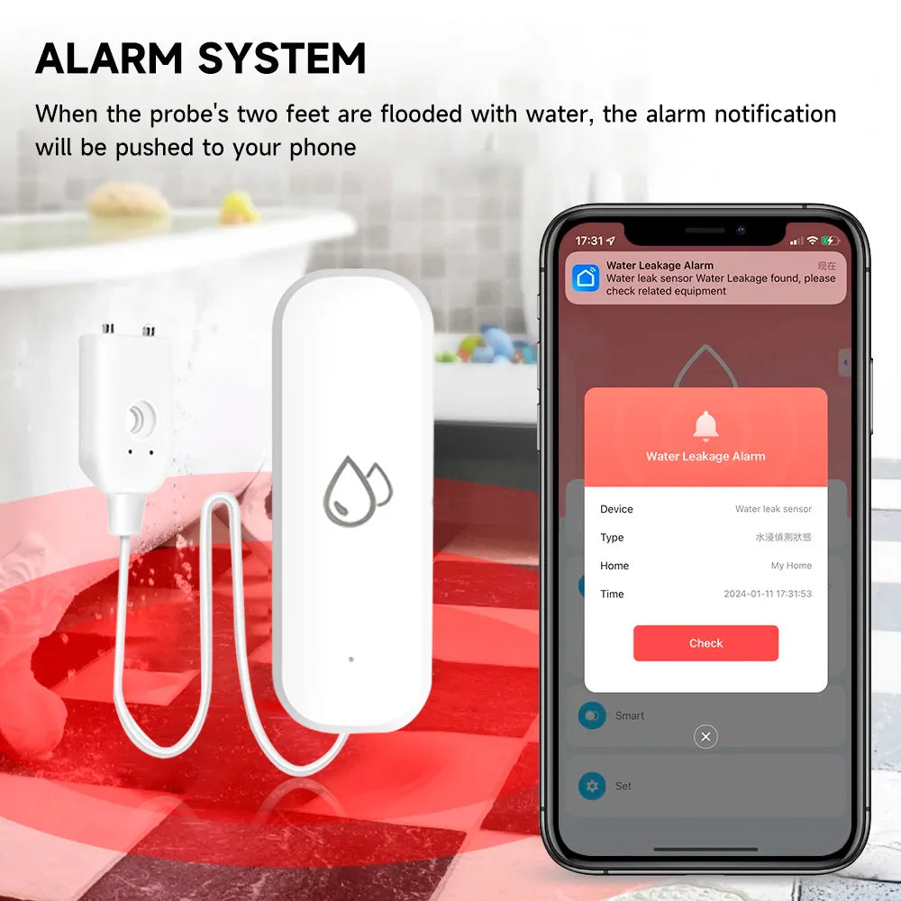 Water Sensor Leakage Alarm Flood