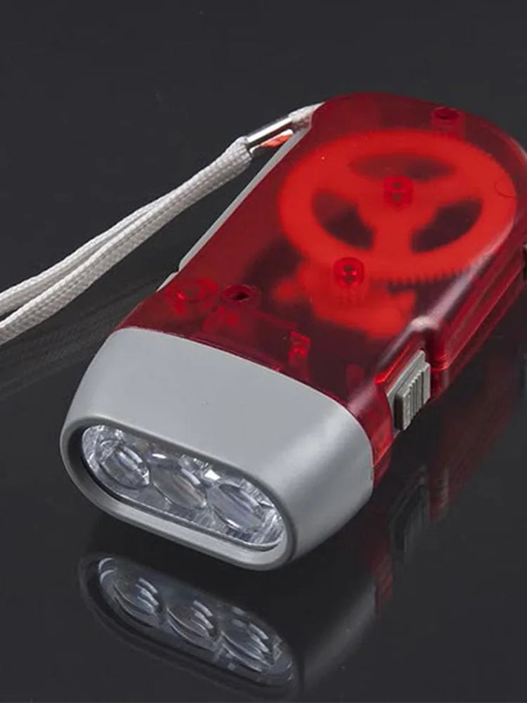 Hand Crank Dynamo Flashlight