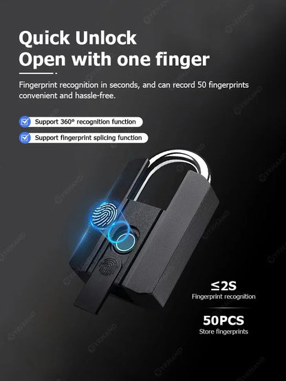 Smart Padlock Keyless Fingerprint