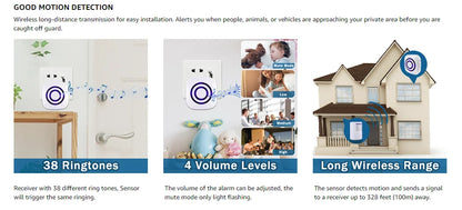 Fine Passage Wireless Motion Sensor Alarm