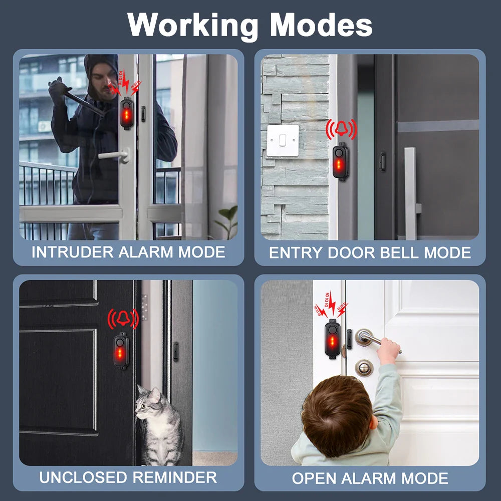 Door & Window Alarm with LED Light