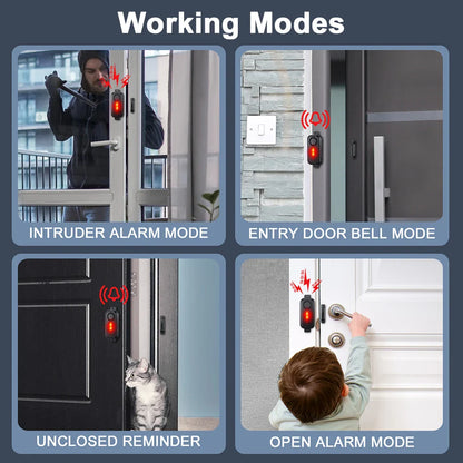 Door & Window Alarm with LED Light