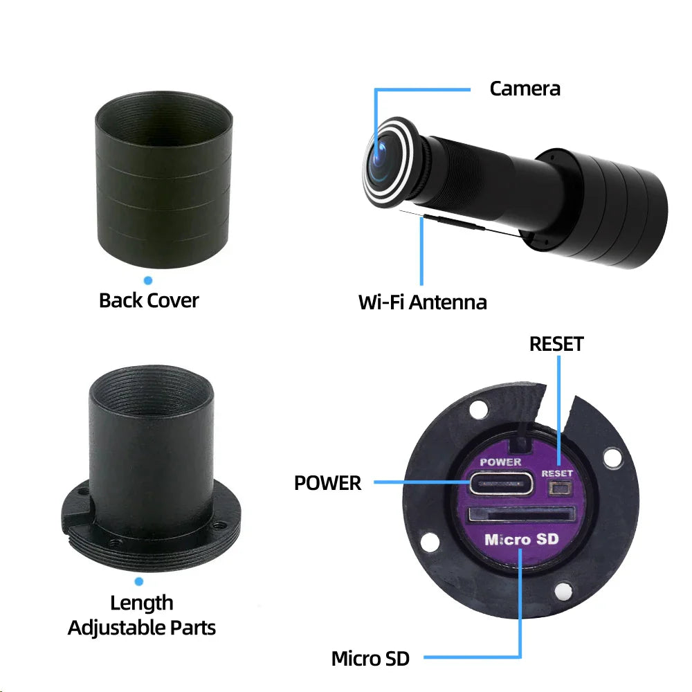 HD Peephole WiFi Camera – Smart Door Viewer