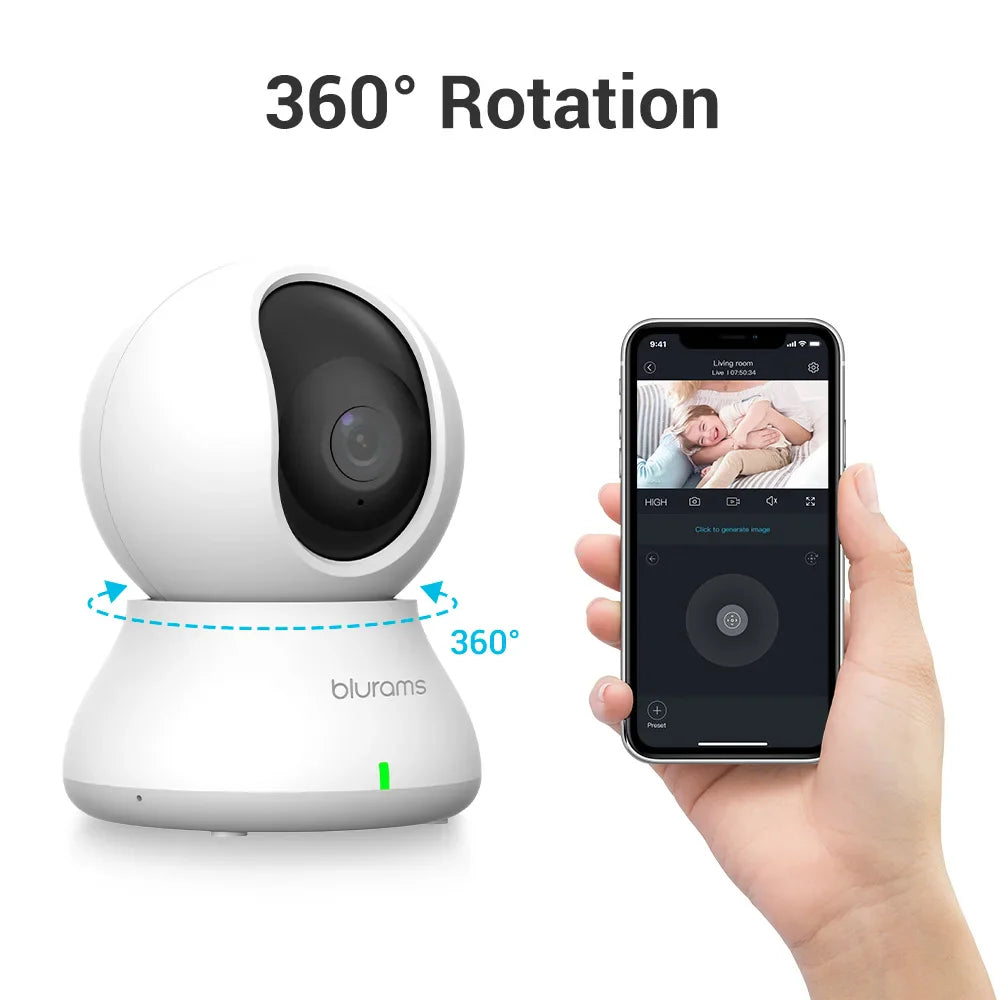 Blurams Baby Monitor Camera 2K HD