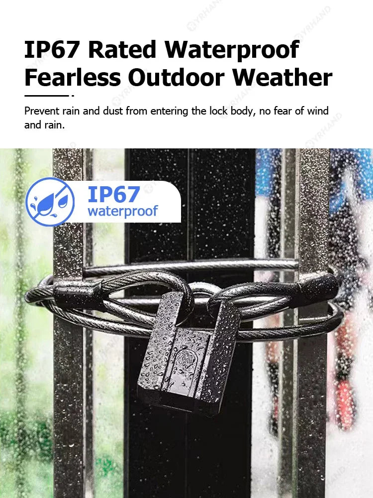 Smart Padlock Keyless Fingerprint