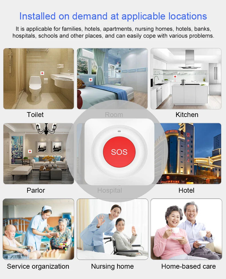 Wireless SOS Emergency Call Button